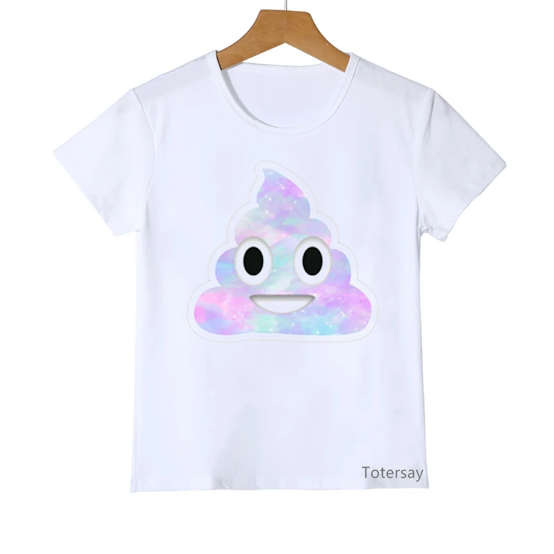 Rainbow Unicorn Poop Print Tshirt Girls Boys Funny Unisex Kids Clothes High Quality T Shirt Girls Harajuku Shirt Summer Tops