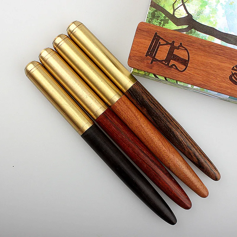 

Luxury caneta wood rollerball Metal Gold Accessories Ball Gel Pen Rollerball Pen Office Stationery Signature Pens