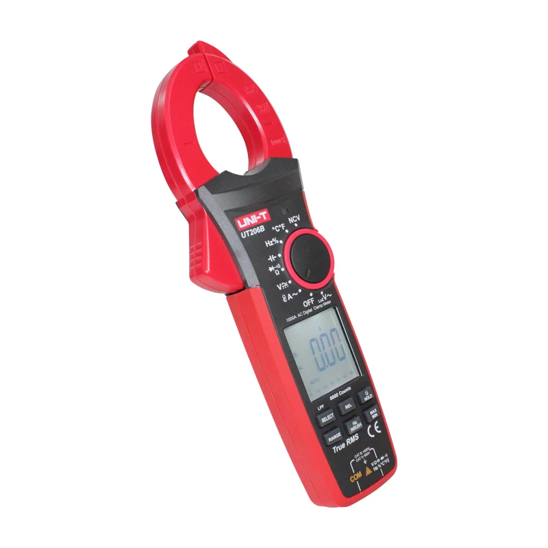 Imagem -05 - Medidor Digital com Pinça Alta Precisão Inteligente Alta Corrente Ut206b 207b 1000a