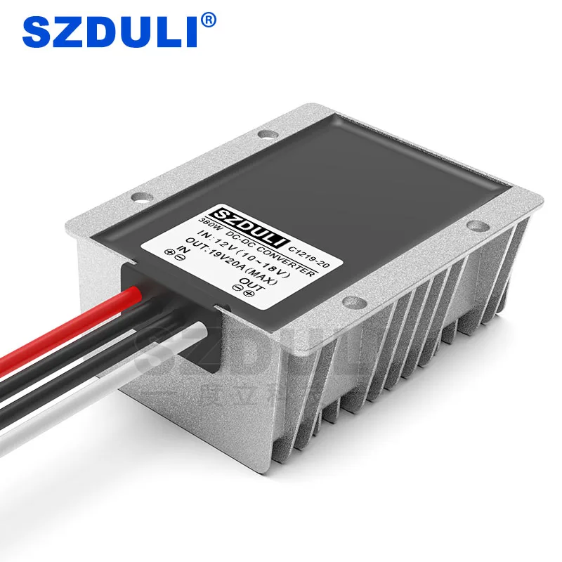 12V Tot 19V 20A Dc Power Boost Module 10 ~ 18V Tot 19V 380W Notebook power Converter Ce Rohs Waterdicht