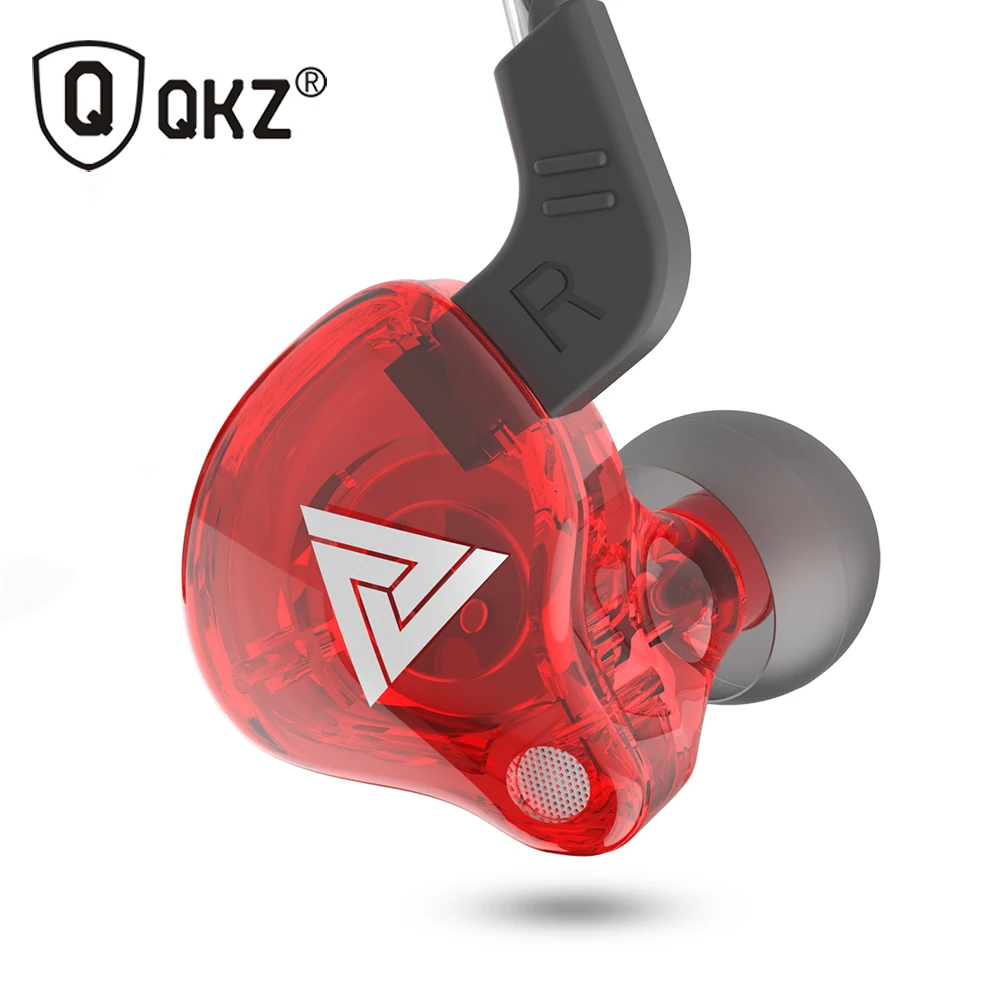 QKZ AK6 AK6-X SK3 SK7 Copper Driver HiFi Sport Headphones In Ear Earphone For Running With Microphone Headset music Earbuds