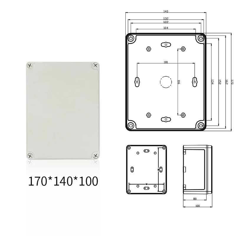 Waterproof Plastic Electronic Project Enclosure Cover CASE Box 170x140x100mm