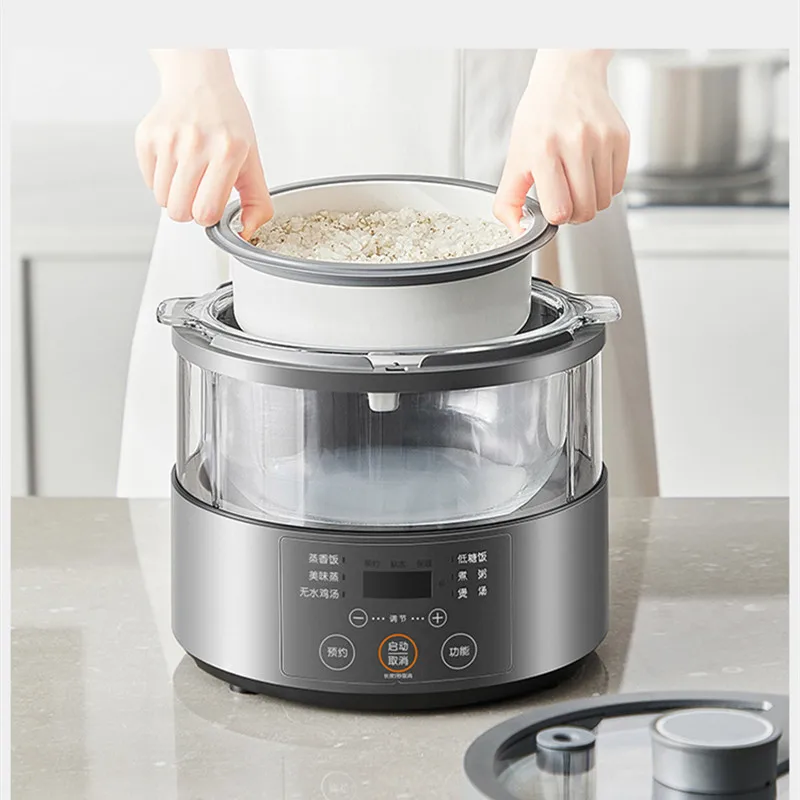 Joyang steam rice Cooker intelligent glass tank 3L multi-function reduce reducing sugar home