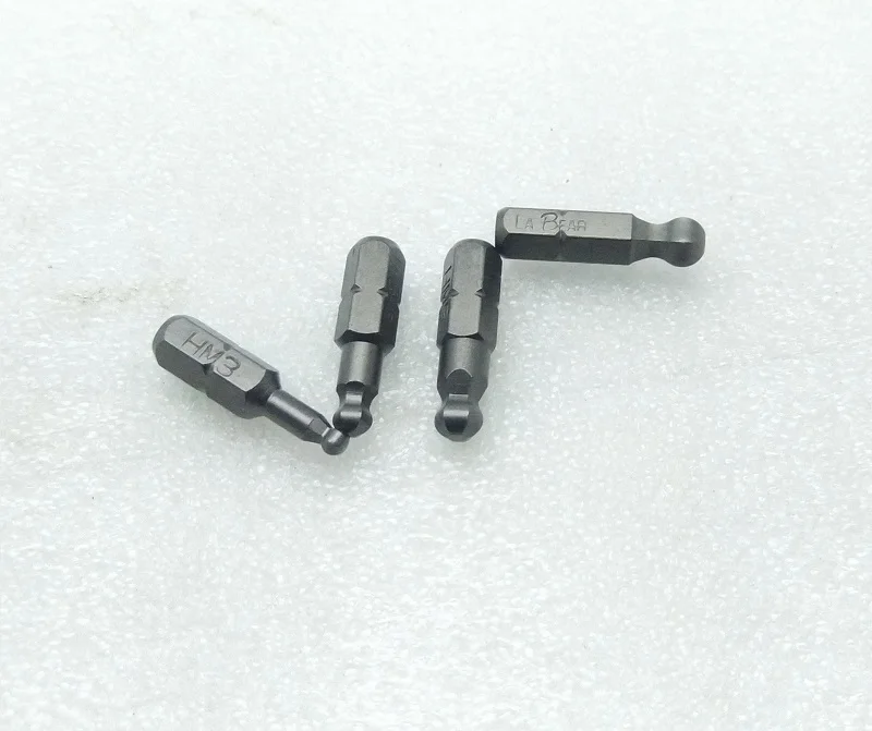 H3 H4 H5 H6 Ball End Hex Screwdriver Bits Metric Allen Hex Bit L25mm S2 Steel Magnetic Ball Head Driver Bit