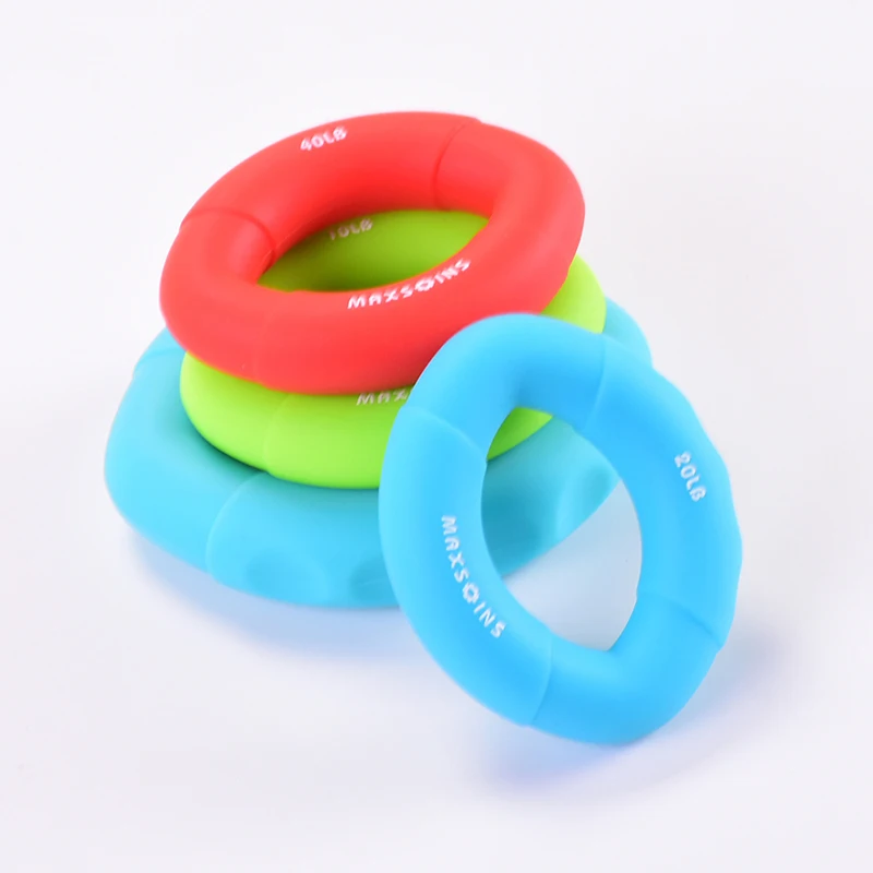 Home Exercise Hand Grip Muscle Power for Children Carpal Expander Rubber Exerciser Finger Gripper Ring Gym Anti Stress Child