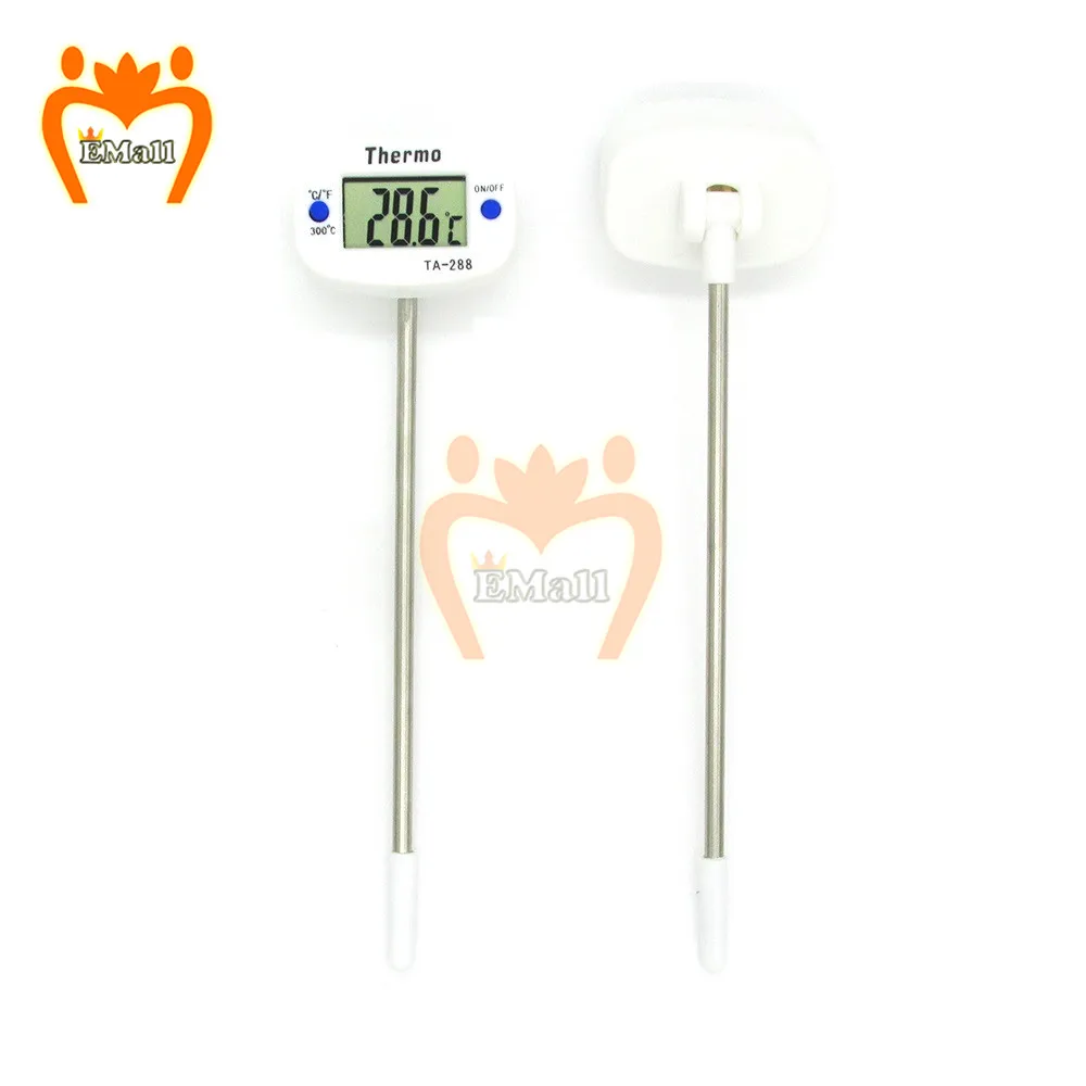 Kitchen Digital Meat Thermometer Water Milk Food Cooking BBQ Oven Temperature Gauges Sensor Meter Tool With Battery Hold