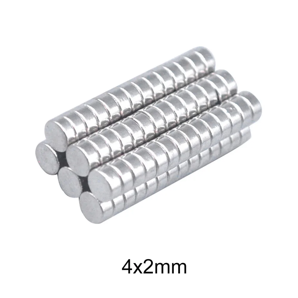 100~2500pcs 4x2 electro magnetics Rare Earth Magnets disc 4x2mm Small Round Magnets 4mm*2mm Permanent Neodymium Magnet 4*2 mm