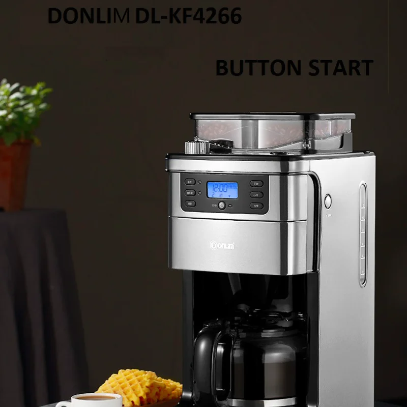 Donlim/ DL-KF4266 ماكينة قهوة أوتوماتيكية منزلية طازجة حبوب البن/مسحوق التجارية ماكينة قهوة أوتوماتيكية