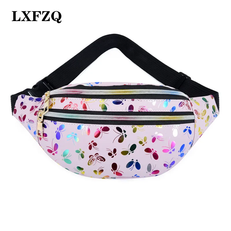 Fanny Pack Für Frauen Taille Tasche Heuptas Hologramm Tasche Brust Tasche Geldbörse Banane Sac Gürtel Tasche Pochete Heuptas Pochete Feminina brieftasche