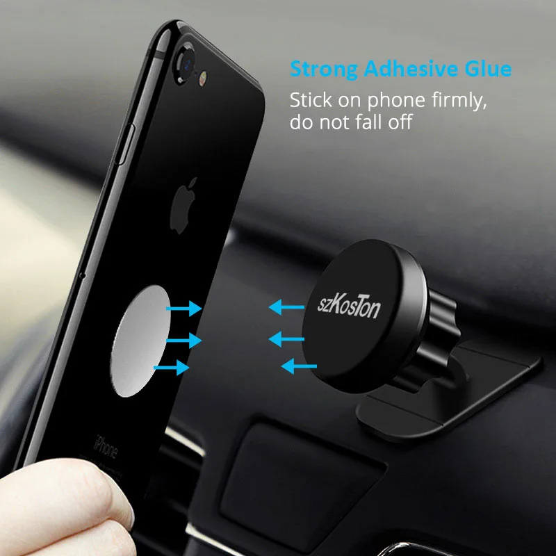 Car Magnet for Phone Holder Desk Metal Phone Magnetic Sticker Mobile Stand Mobile Phone Plate Holder Universal Car Mount Support