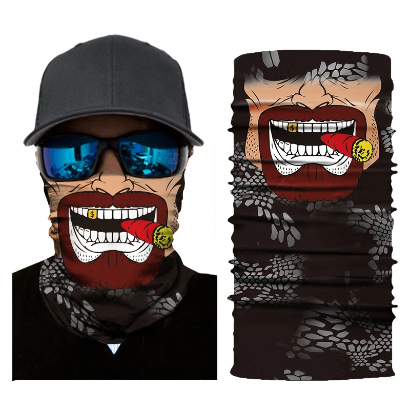 Motorcycle Face Shield Biker bandana Skull Face Mask Ghost Balaclava Mascara Moto Kominiarka Cagoule Visage Ghost foulard Moto