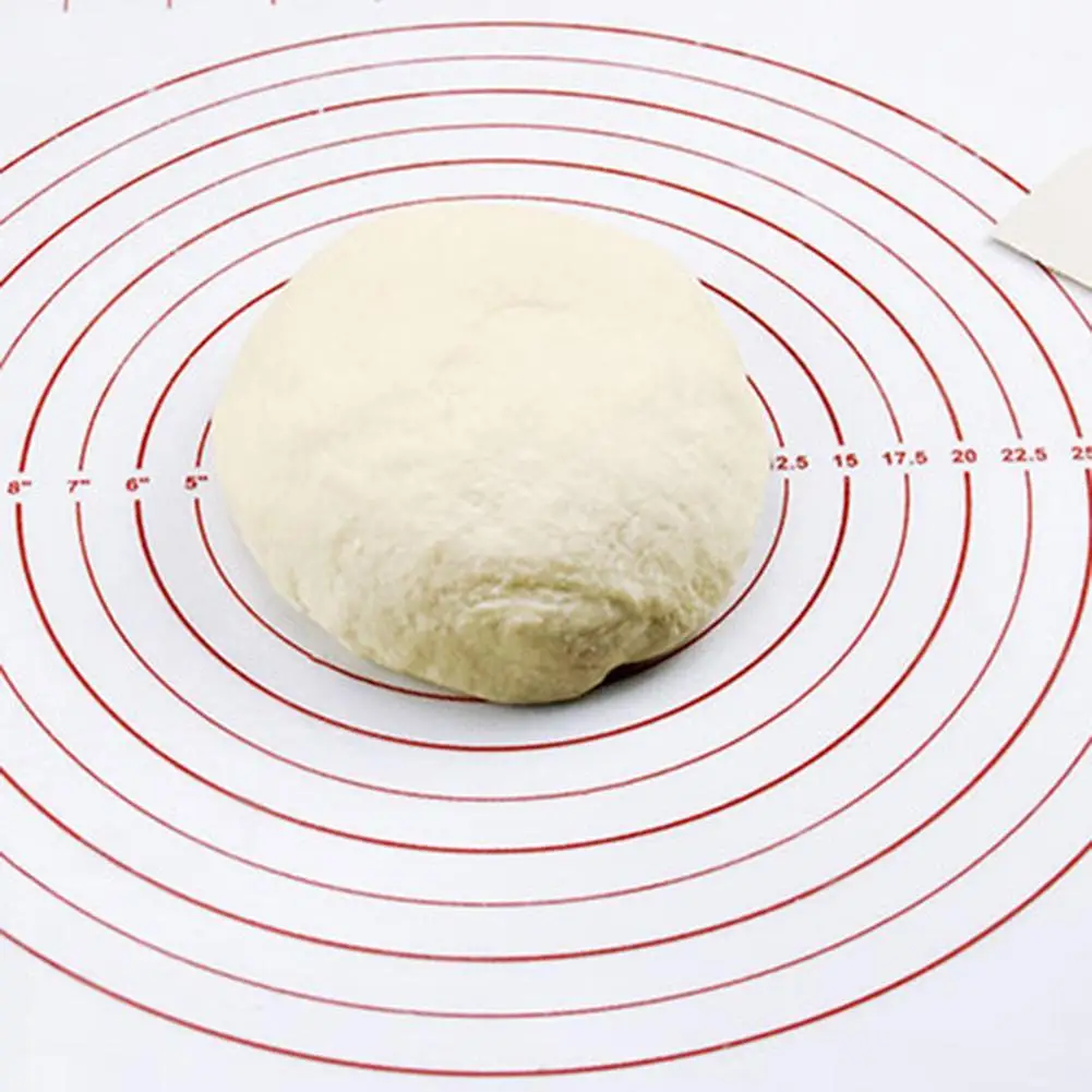 Silicone Dough Mat Non-stick Rolling Table Baking Pad Cookie Cake Pastry Bakeware Liner Kitchen Gadgets