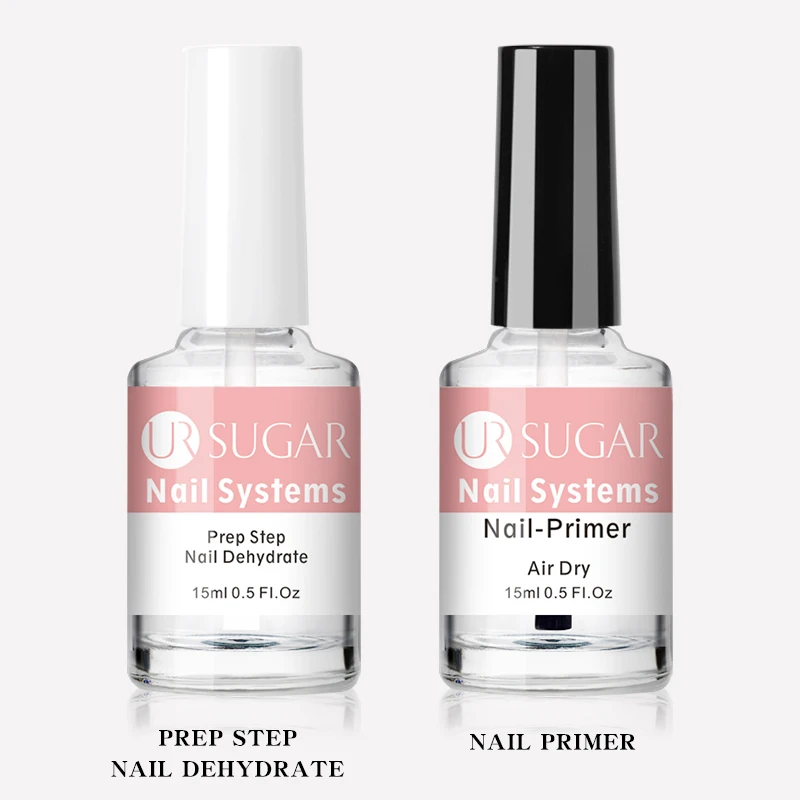 Ur SUGAR Óleo desidratado de unhas Natural Precadores de unhas Base Top Coat Tratamento Cuidados para Pós Acrílicos Kit de ferramentas para arte em unhas 15ml