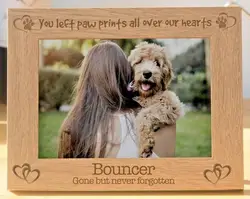 Personalised Dog Photo Frame Gift Keepsake Memorial Gift Dog Memorial Frame Pet Loss Frame Remembrance Gift