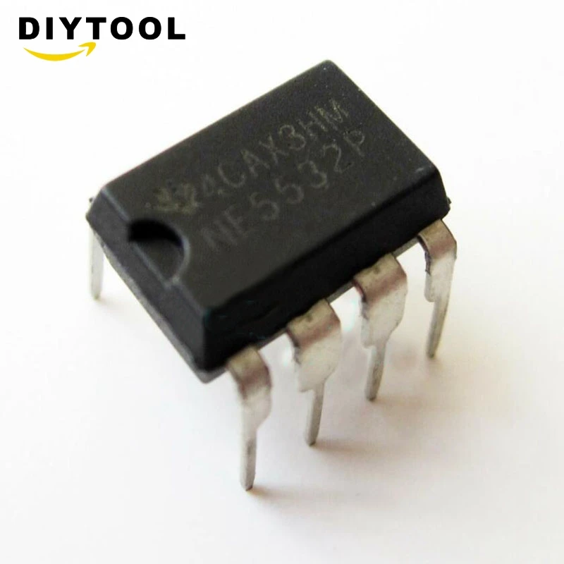 50 pz NE5532P NE5532 doppio amplificatore operazionale a basso rumore TI IC DIP-8