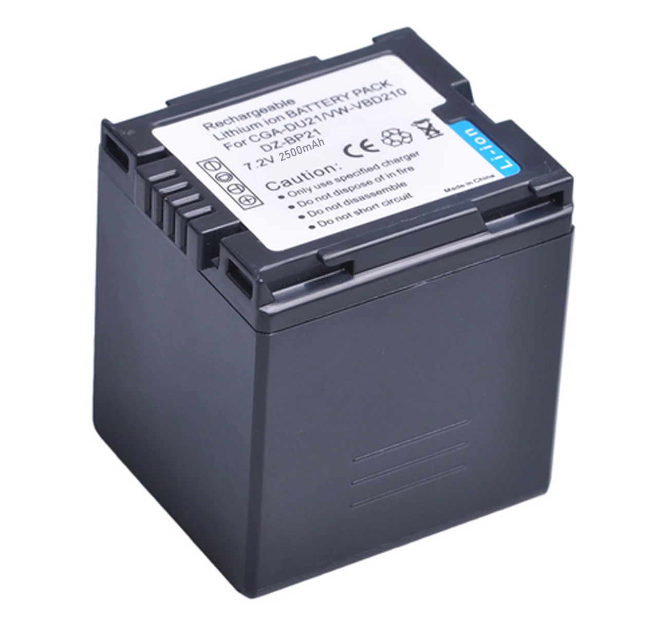 Rechargeable Lithium-ion Battery Pack for Panasonic CGA-DU21, CGA-DU21A, CGA-DU21A/1B, CGA-DU21E/1B