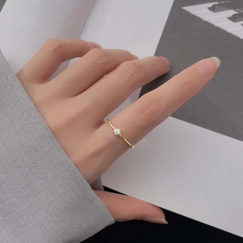 La Monada Women Ring 925 Sterling Silver Minimalist Rings For Women 925 Silver Fine In Jewerly Rings Woman Wedding Wish Inlay 40
