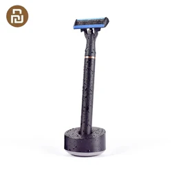 Original Huanxing 3in1 set Men Shaved Razor Lemon Flavor 7 in 1 Sets Magnetic Replace the Clip best gift for father husband