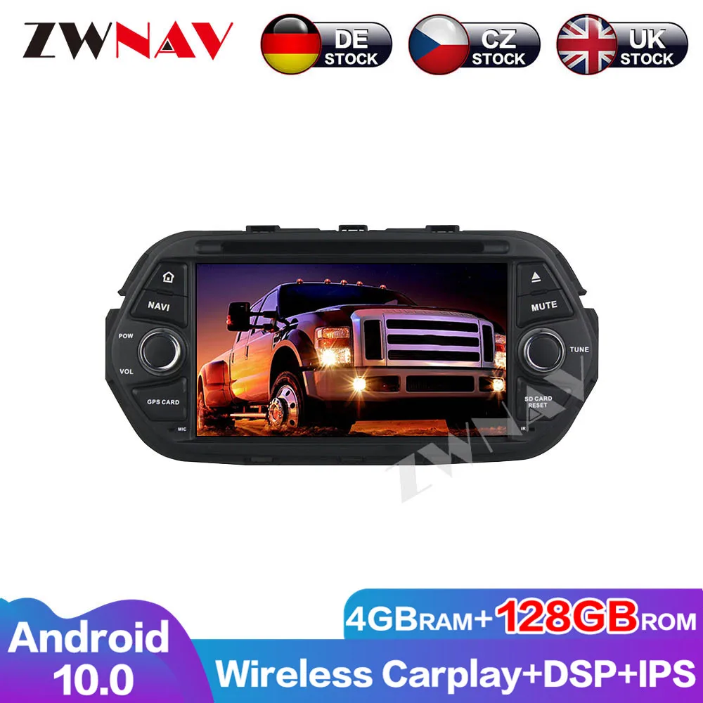 4G+128G Android 10 GPS Audio Navigation DSP wireless Car play Radio DVD Player For Fiat EGEA 2016 Stereo Multimedia Head Unit