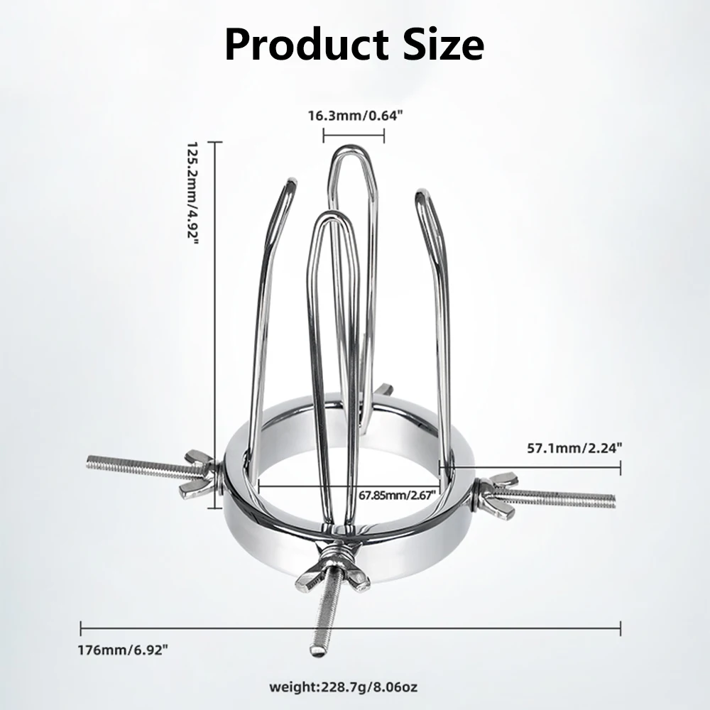 BDSM Sex Toys Extreme Anal Spreader Anus Vaginal Dilator Huge Butt Plug Ass Expander Speculum Chastity Device For Women Men Gay