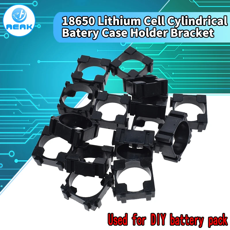 20PCS 18650 Lithium Cell Cylindrical Battery Case Holder Bracket for DIY Battery Pack 18650 li-ion holder Safety anti vibration