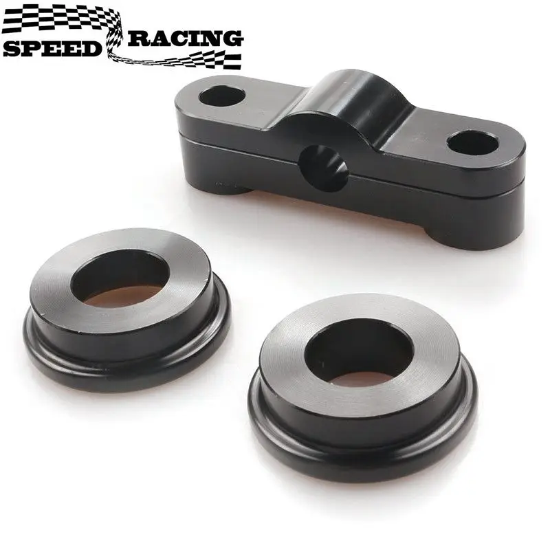 1 Set Aluminum Hardened Shift Linkage Bushing Kit For Honda Civic B-Series Dohc B16 B18 Sliver Black SK-1059