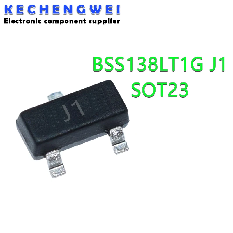 100 sztuk BSS138LT1G SOT23 BSS138 SOT SOT-23 MOSFET SMD J1 MOS tranzystor polowy nowy i oryginalny IC