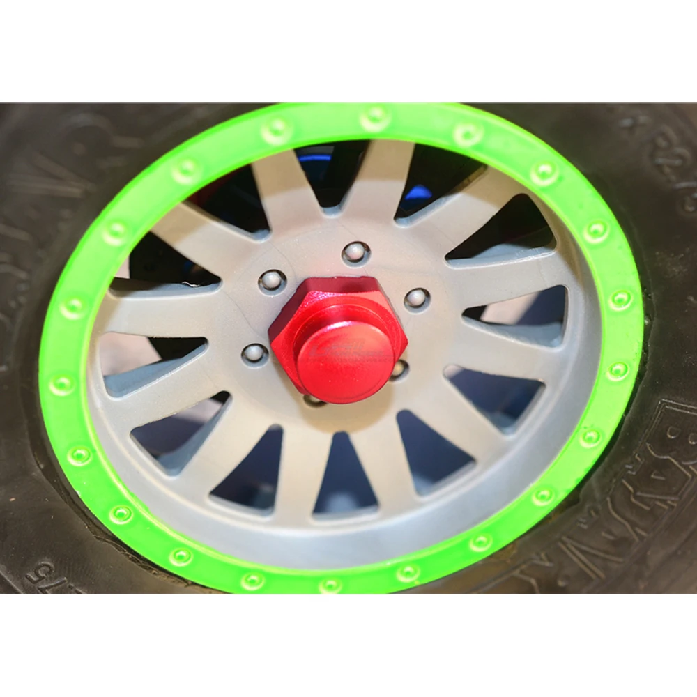 GPM Kim Loại Hợp Kim Nhôm Mở Rộng 5Mm Hex Adapter Bộ Chuyển Đổi Cho LOSI 1:6 Siêu BAJA REY LOS05013 Sa Mạc Ngắn khóa Xe Tải