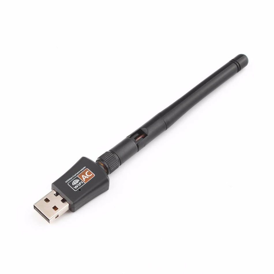 600M Wireless USB WiFi Adapter Network Card Wifi Receiver 2.4G/5G Dual Band Antennas Computer Network LAN Card For PC