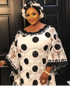 Abiti africani in pizzo amore per donna Taglie forti Dashiki Ricamo Fiore Abaya Abito hijab musulmano Abiti africani Robe Africaine