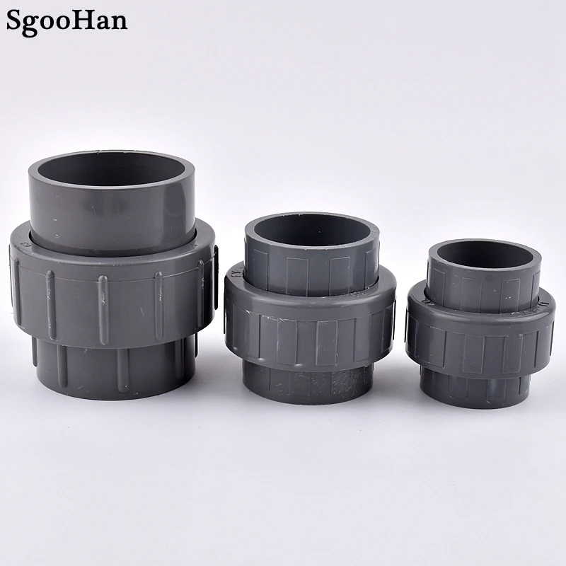 1~20pcs 20~110mm PVC Pipe Union Connector Irrigation Aquarium Fish Tank Tube Watering Adapter Fittings Planting Frame Joints