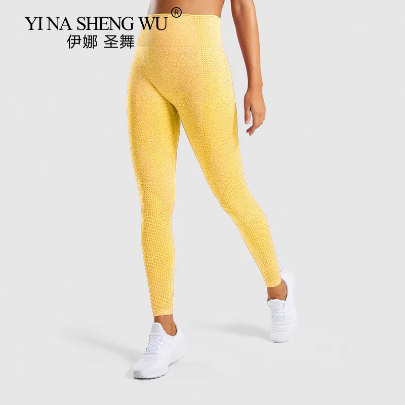 Bezszwowe legginsy z wysokim stanem Push Up Legginsy sportowe Kobiety Fitness Bieganie Joga Spodnie energetyczne Elastyczne spodnie Spodnie