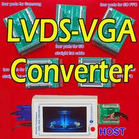 TKDMR New TV160 Full HD LVDS Turn VGA (LED/LCD)TV Mainboard Tester Tools Converter (Display Version)With Five Adapter Plate