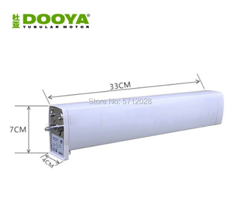 Dooya-Original Silent Curtain Motor, Remote Control for Smart Home Curtains, Motorized, DT82TN, 100-240V, 50 MHz, 60MHz