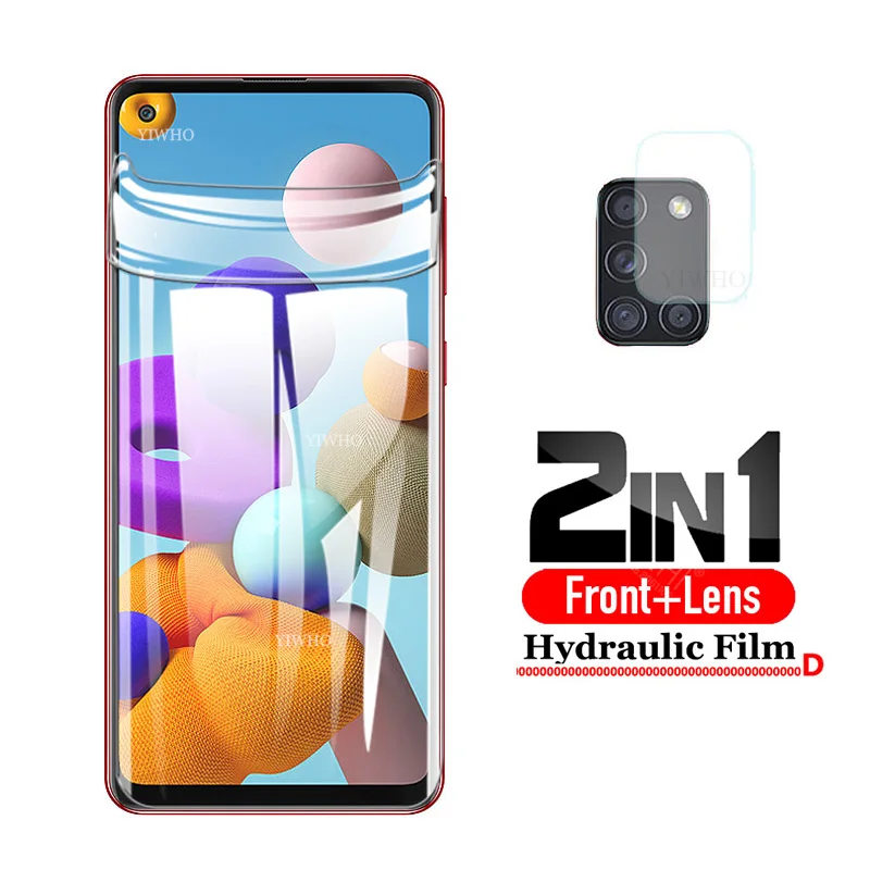 For samsung a21s Hydrogel  Screen Protector Protective Soft Film on for Galaxy a21s a 21s a21 s A217F Camera Tempered Glass