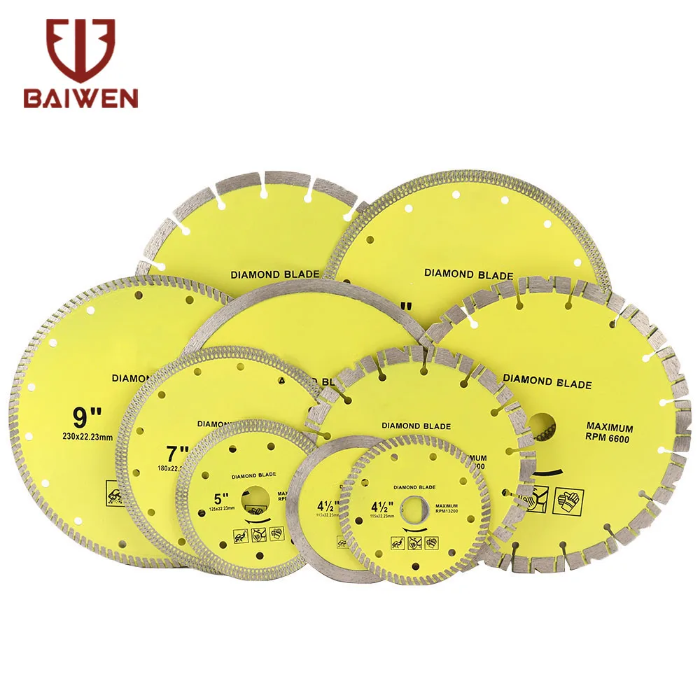 

105/115/125/180/230mm Diamond Segment Saw Blade Cutting Disc Wet/Dry Circular Cutting Wheel for Ceramic Tile Porcelain Tool