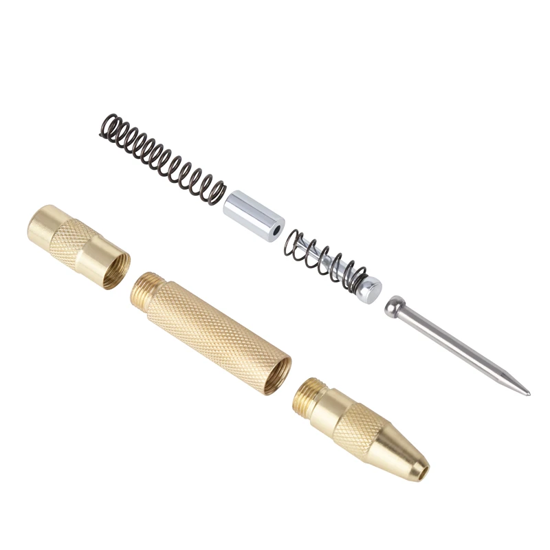 HEDA-punzón de centro automático, abolladuras de rotulador de Metal y madera, ajustable, con resorte
