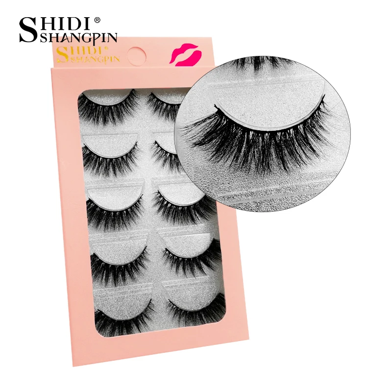 3/5 paires 3D vison cils doux naturel longs Faux cils moelleux doux vaporeux réutilisable cils Faux maquillage Extension outils