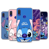 Stitch cute disney cartoon For Xiaomi Redmi 9i 9T 9A 9C 9 8A 8 GO 7 7A S2 Y2 6 6A 5 5A 4X Prime Pro Plus Transparent Phone Case