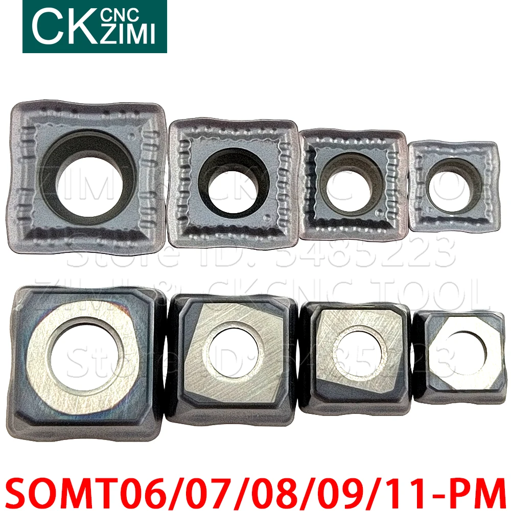 SOMT060204 SOMT070306 SOMT08T306 SOMT09T308 SOMT11T308 PM ZM2125 Sisipan Karbida Diindeks U Bor Memutar Alat Bubut CNC