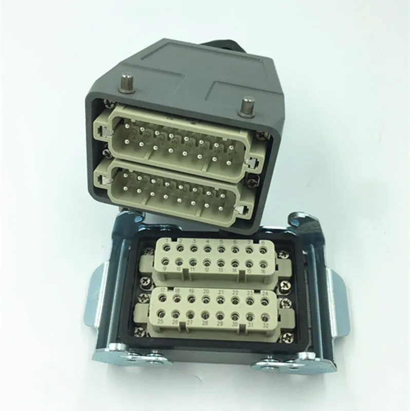 Imagem -04 - Conector Retangular de 32 Pinos Conexão para Corredor Quente de 32 Pinos Pequeno segundo 2