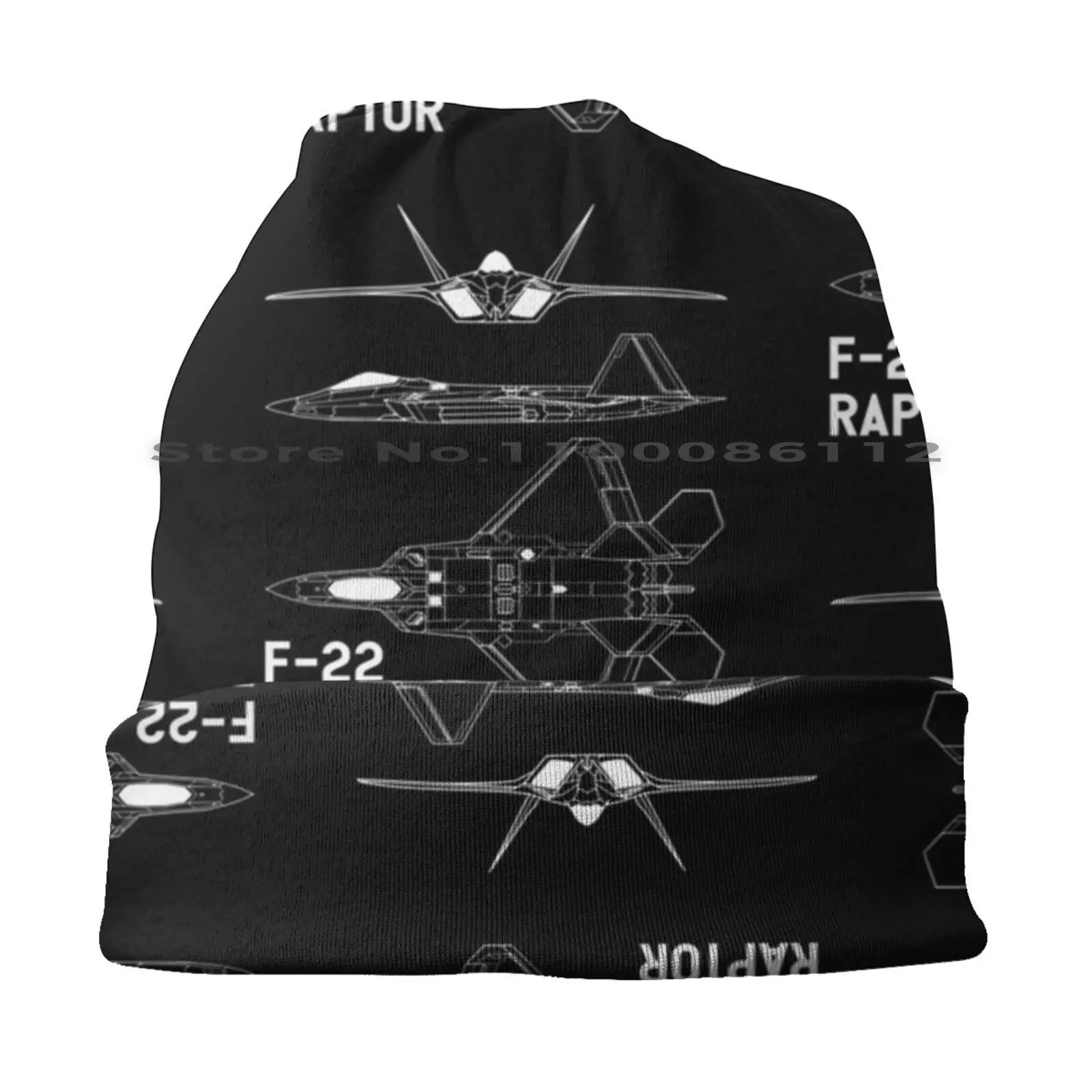 F 22 Raptor White Bucket Hat Sun Cap Jets Airplanes Foldable Outdoor Fisherman Hat image 2