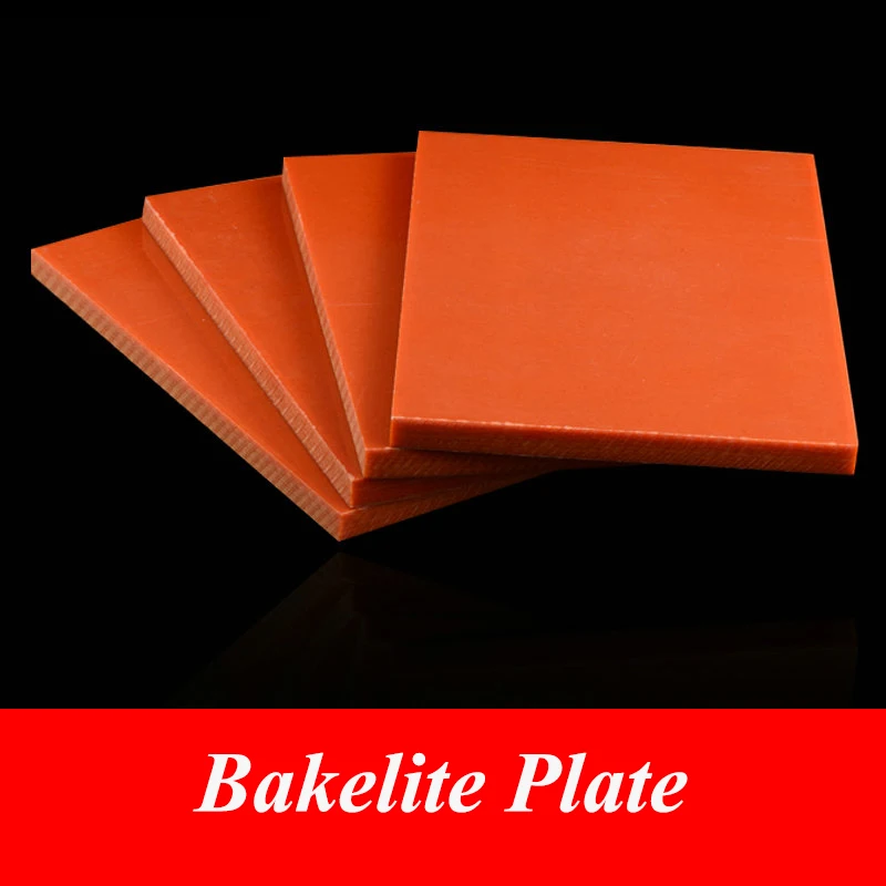 3/5/8/10mm Bakelite Sheet Bakelite Plate Board Electrostatic Prevention Insulated Panels for DIY 100x100mm 100x150mm 200x200mm