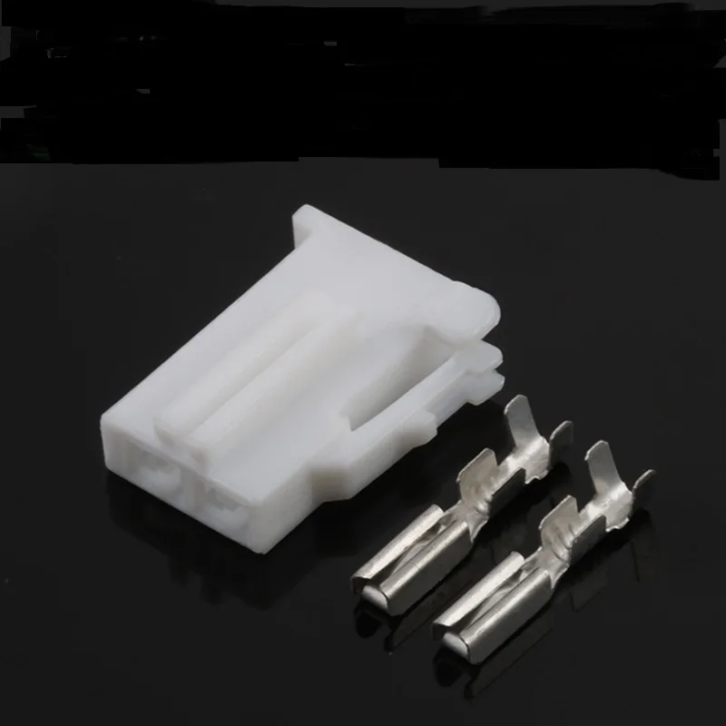 

500 pcs 2 Pin Female Connector Cable Terminal Plug Connectors Jacket Auto Plug Socket DJY7029-2-21