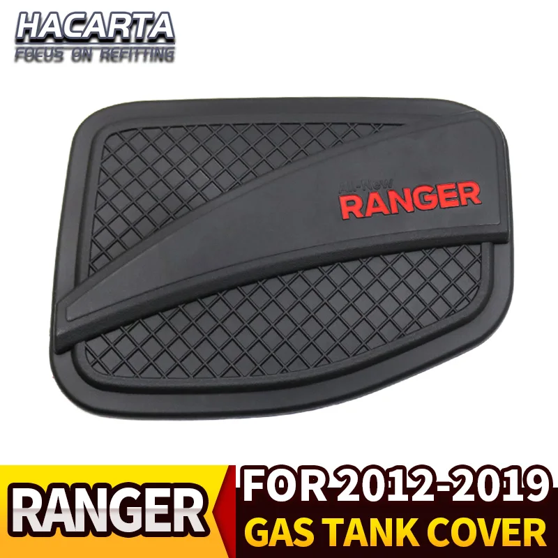 Free Shiping 2012-2019 Ranger black colour red letters oil tank cover gas tank cover ranger wildtrak accessories