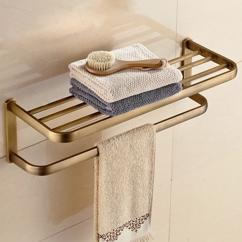 Antique Bronze Bathroom Accessories Sets Towel Shelf Towel Holder Toilet Paper Holder Robe Hook Bath Hardware