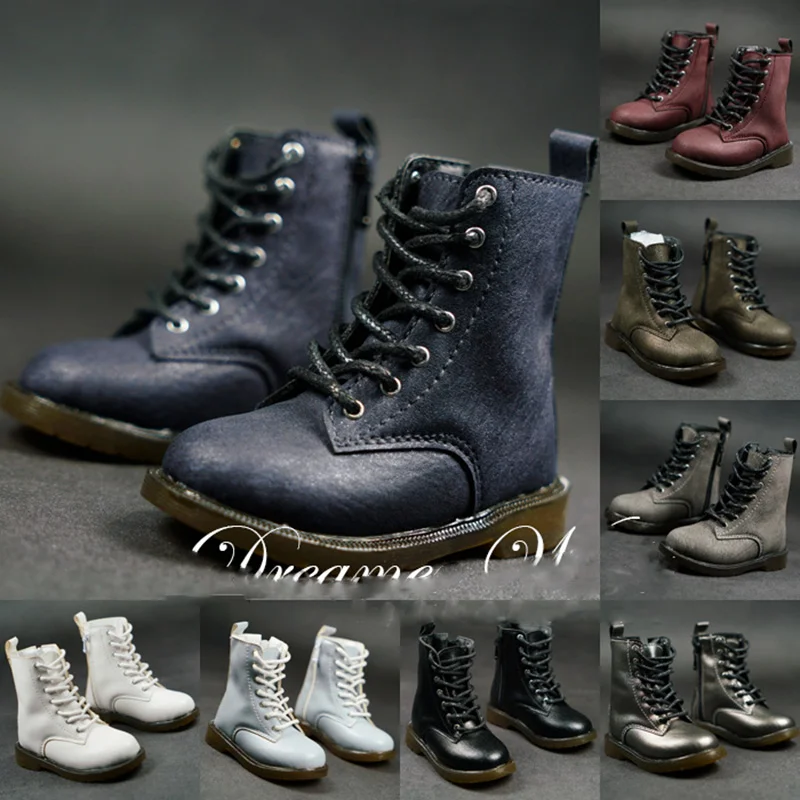 1/3 BJD Shoes Fashion Retro Lace-up Army Boots PU Leather Shoes For BJD/SD SD13 SD17 SSDF Strong Uncle Doll Accessories A1112