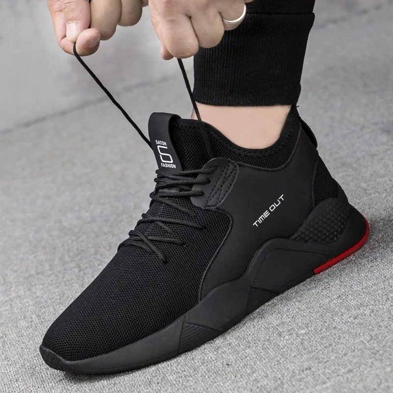 2021 New Autumn Men Outdoor Fashion Mesn Casual Shoes Men\'s Light Hard-wearing Breathable Shoes Mens Black Shoes Big Size 39-46