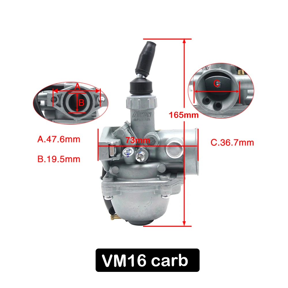 Alconstar-Mikuni VM16 VM22 VM26 VM28 Carburetor 19mm 26mm 30mm 32mm Carb For Honda for Yamaha 110cc-250cc Dirt Pit Bike ATV