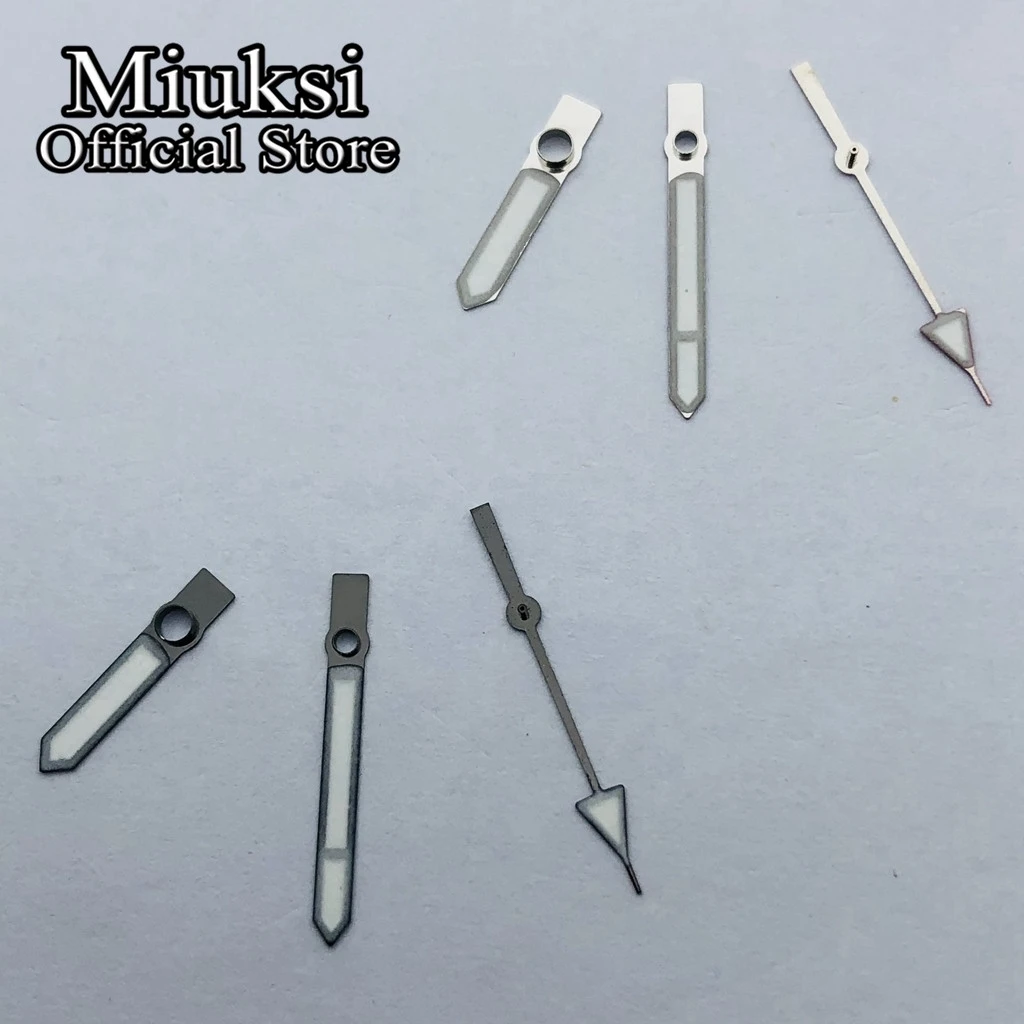 Miuksi silber grau uhr hände grün leuchtende fit NH35 NH36 ETA2824 2836 Miyota8205 8215 821A Mingzhu DG2813 3804 PT5000movement – Detail 4